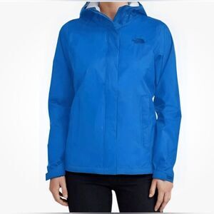 The North Face Women's Vibrant Blue Dry vent hooded rain jacket Size Lg